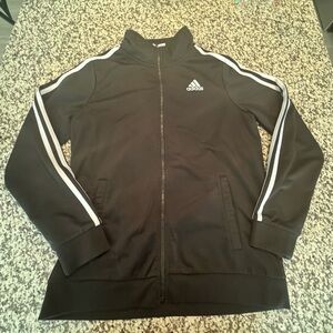 Adidas Black Jacket with White Logo